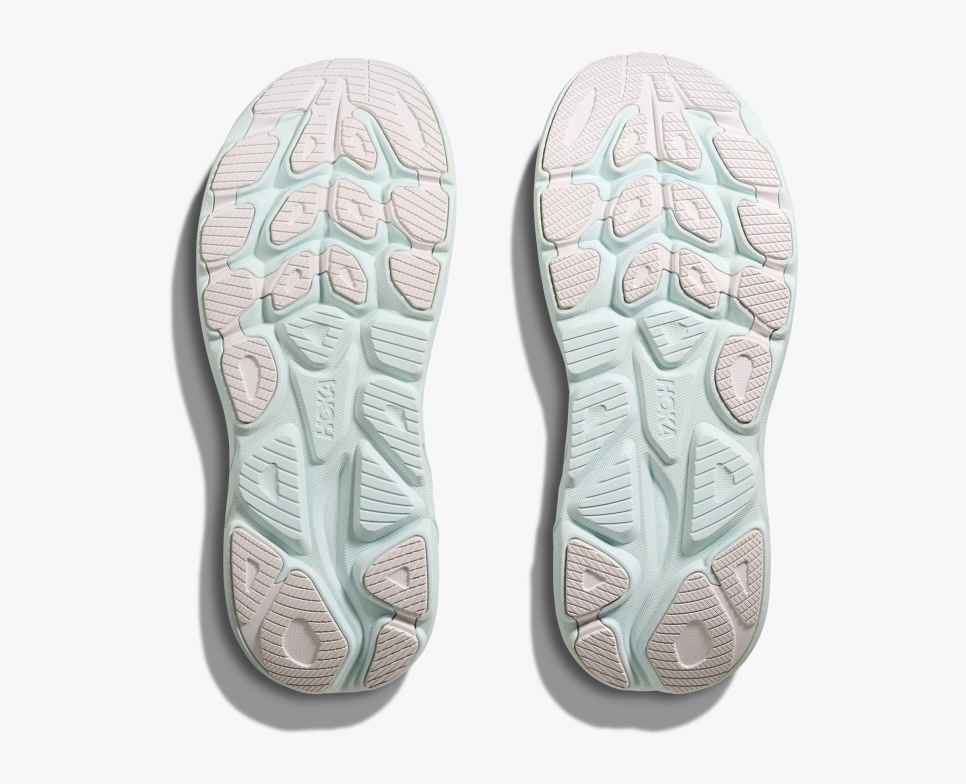 HOKA Clifton 10 Branco / Azul Cielo