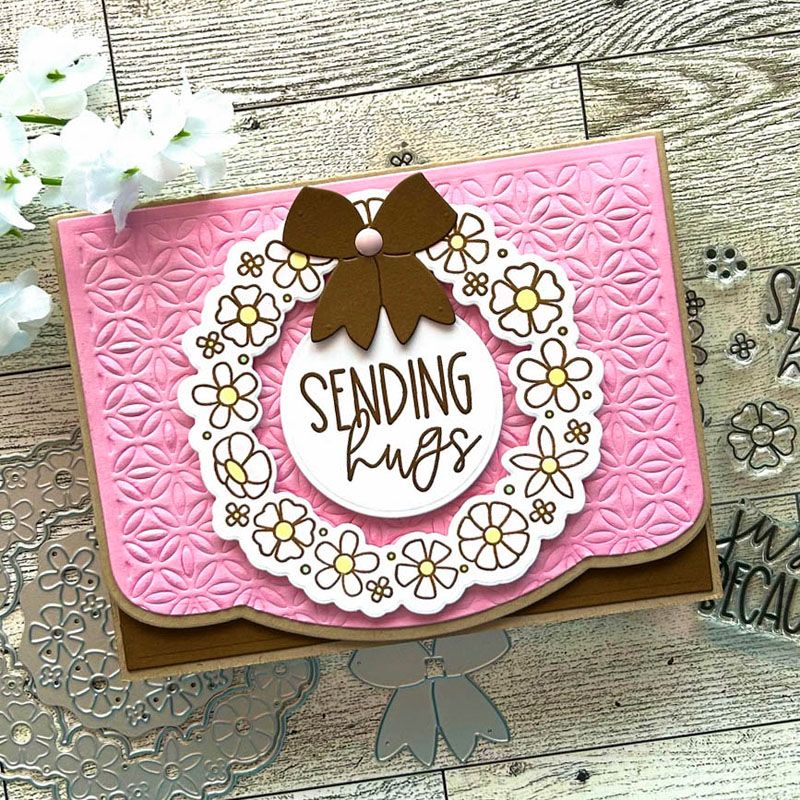 Flower Wreath Clear Stamp Set