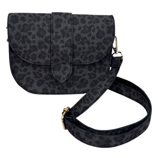 True Spirit torba za rame s leopard printom<br>siva, 18 cm x 15 cm x 5 cm