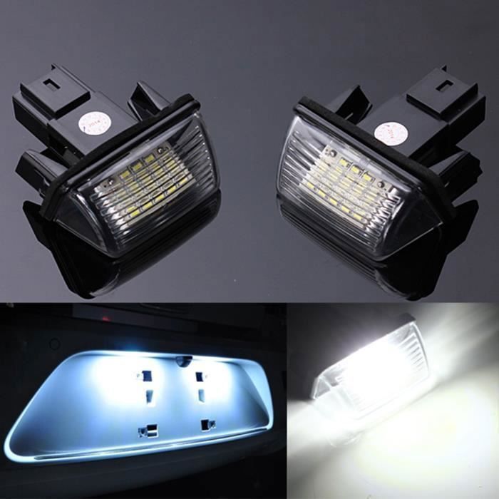 2 x LED-Kennzeichenbeleuchtung für Peugeot 206, 207, 308, 407, 306 und Citroën