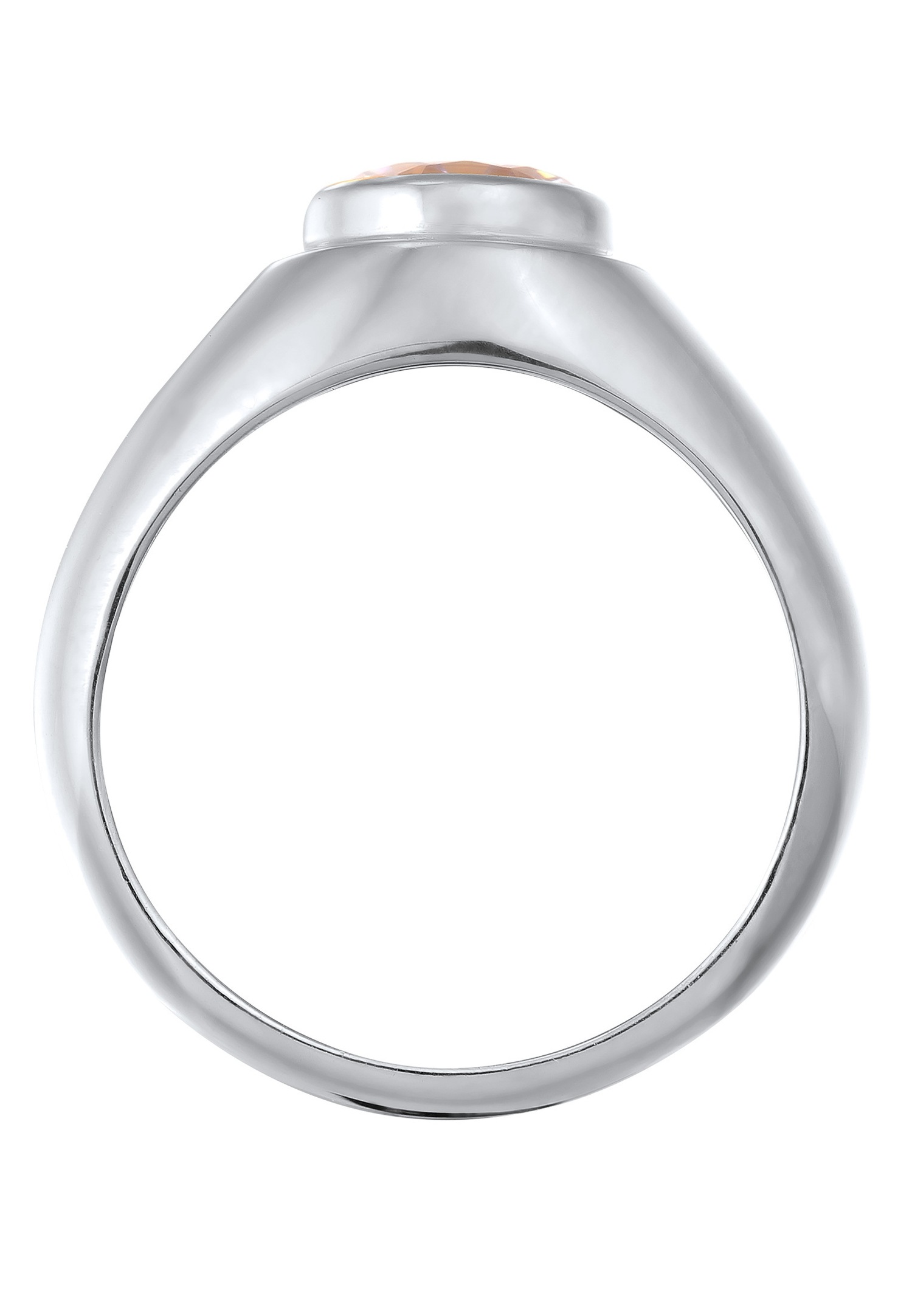 KUZZOI Kuzzoi Bague Hommes Unisexe Cristaux de zirconium Blanc Argent Sterling 925