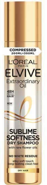 Șampon uscat Elvital Extraordinary Oil Sublime Softness 200 ml - L'Oréal Paris
