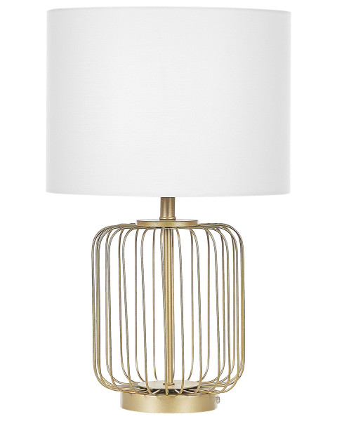 Lampa stołowa złota podstawa
