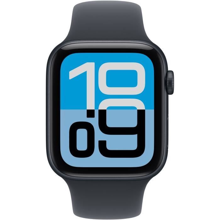 Apple Watch SE 3 GPS – 44 mm – Gehäuse aus Aluminium in Mitternachtsblau – Sportarmband in Mitternachtsblau – S/M