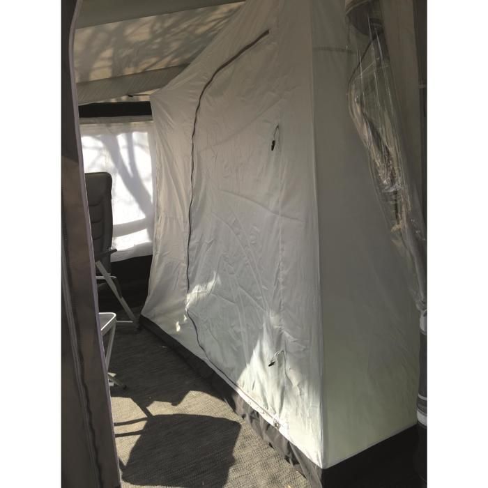 Indoor room with inflatable awning