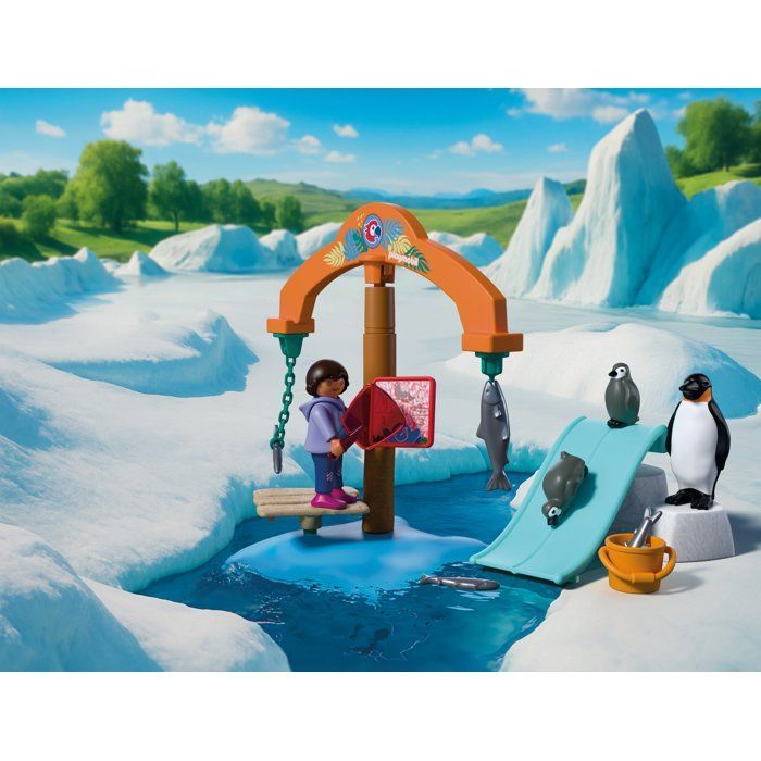 Playmobil 72073 Zoo: Discovering the Ice Floe