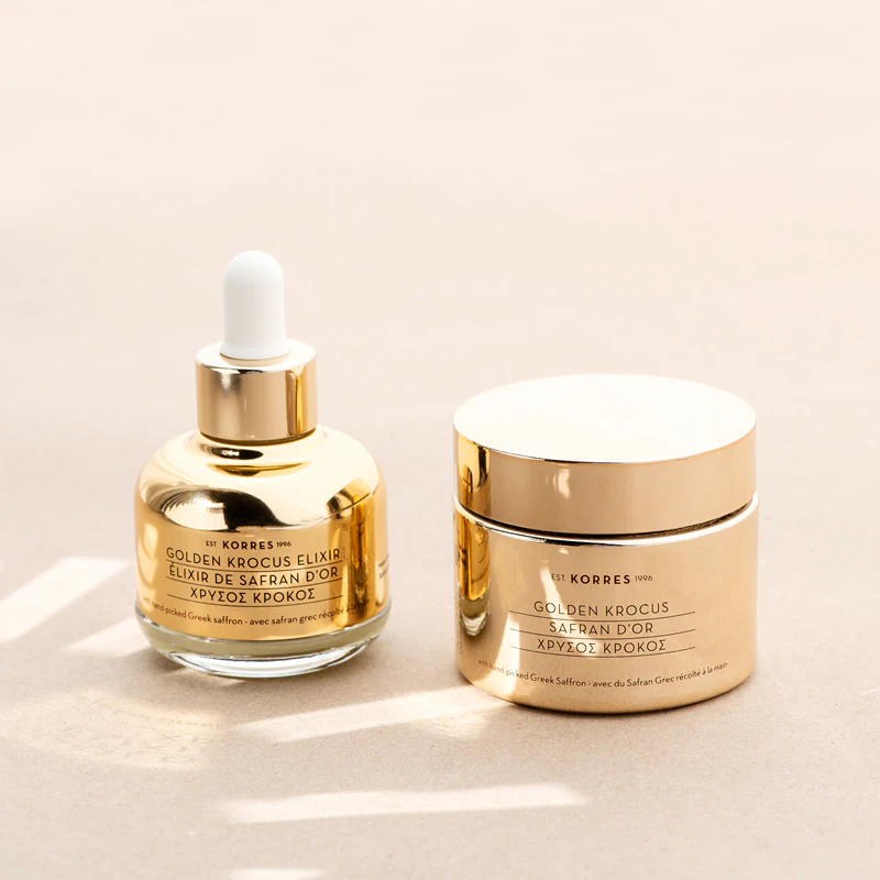 Elixir de Açafrão e Crocus Dourado Korres para Pele Antienvelhecida