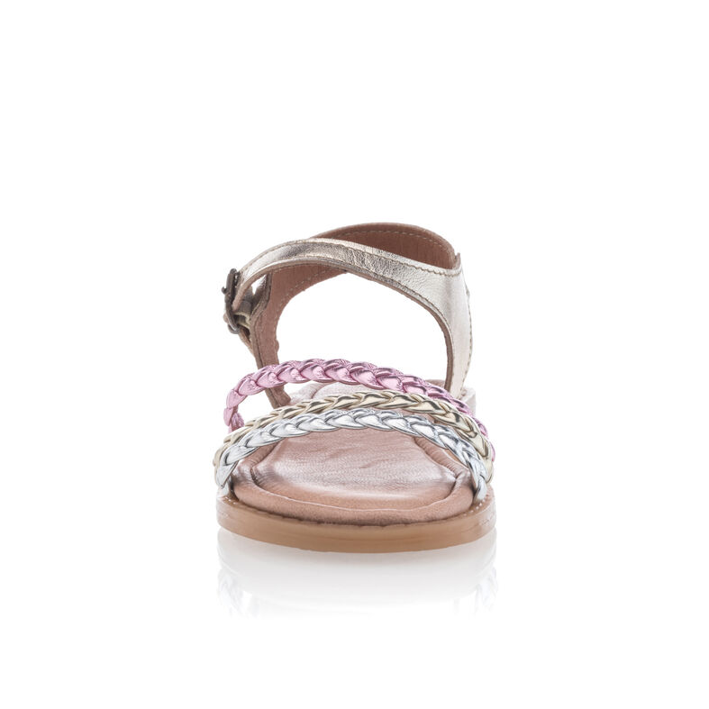 Sandalias amarillas para niña / Zapatos de punta abierta