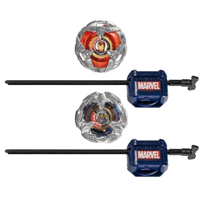 Beyblade X Multipack Toupie Iron Man 4-80B vs. Thanos 4-60B, Marvel , Dès 8 ans