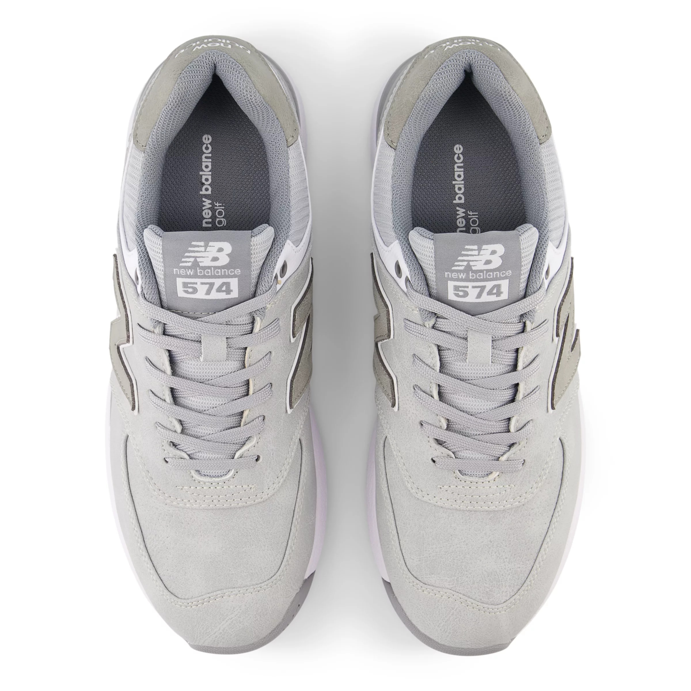574 Greens v2 Golf Shoes Light Grey with Grey