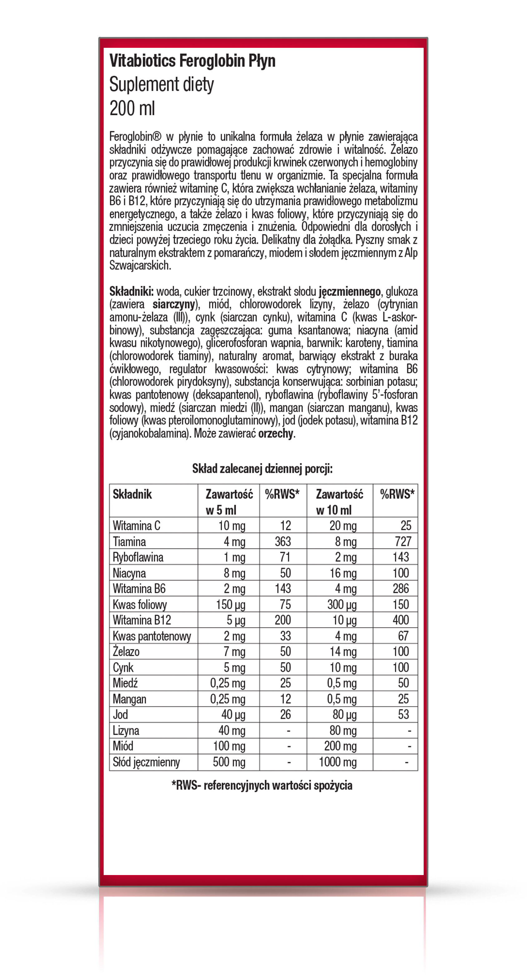 Vitabiotics Feroglobin Υγρό