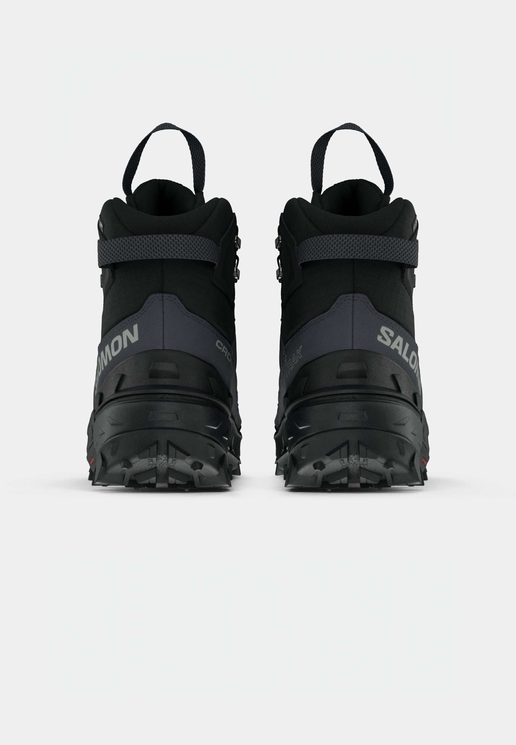 Salomon CROSSTRAK POWDER WP - Winterlaarzen - asfalt/zwart/haaienhuid