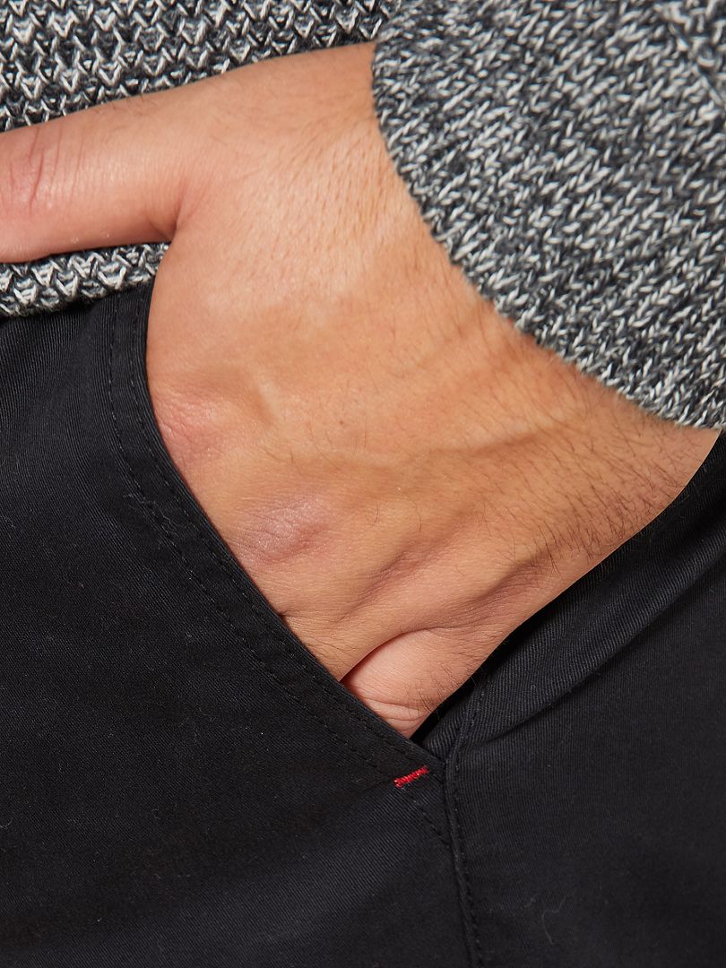 Slim fit chino broek maat L32 - Zwart