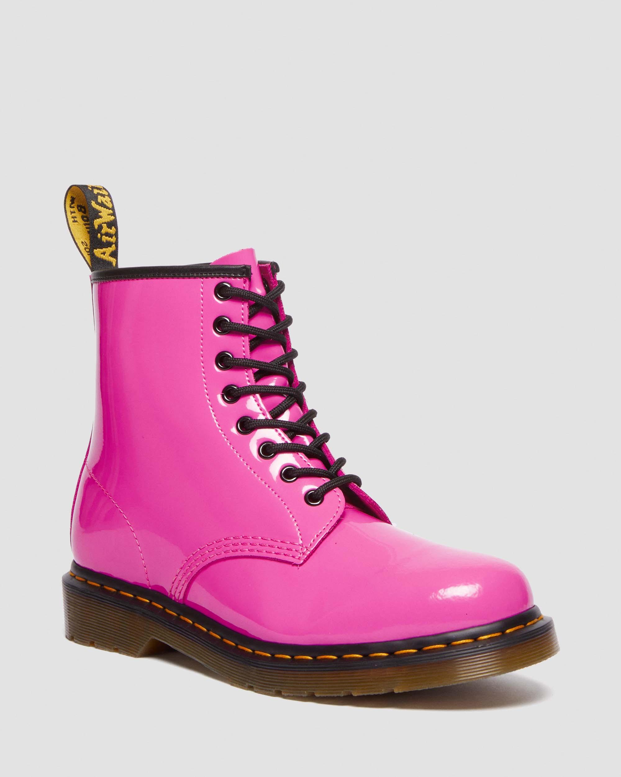 1460 Women's Patent Leather Lace Up Boots