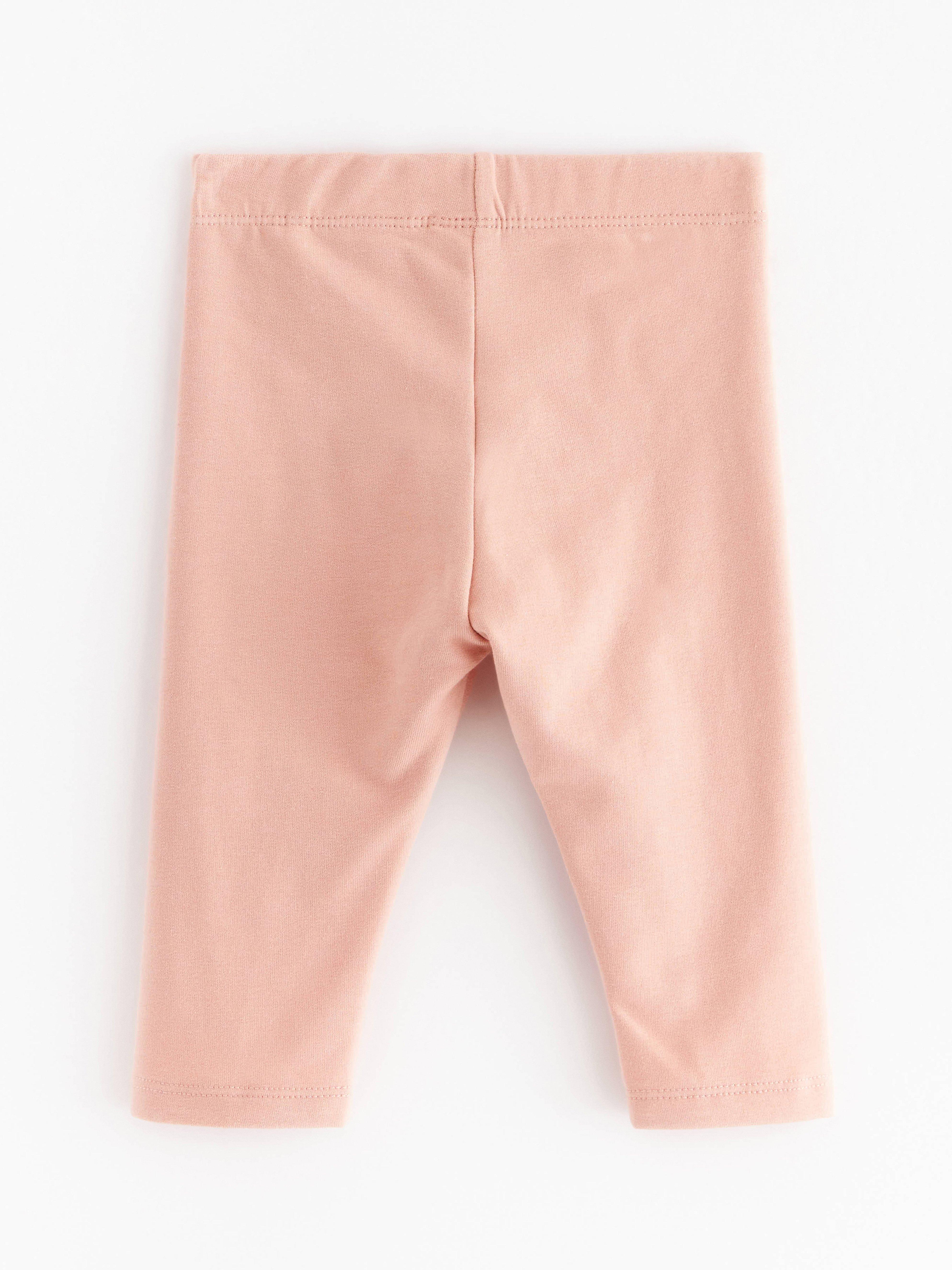 Legíny s kartáčovanou vnitřní stranou Dusty Pink