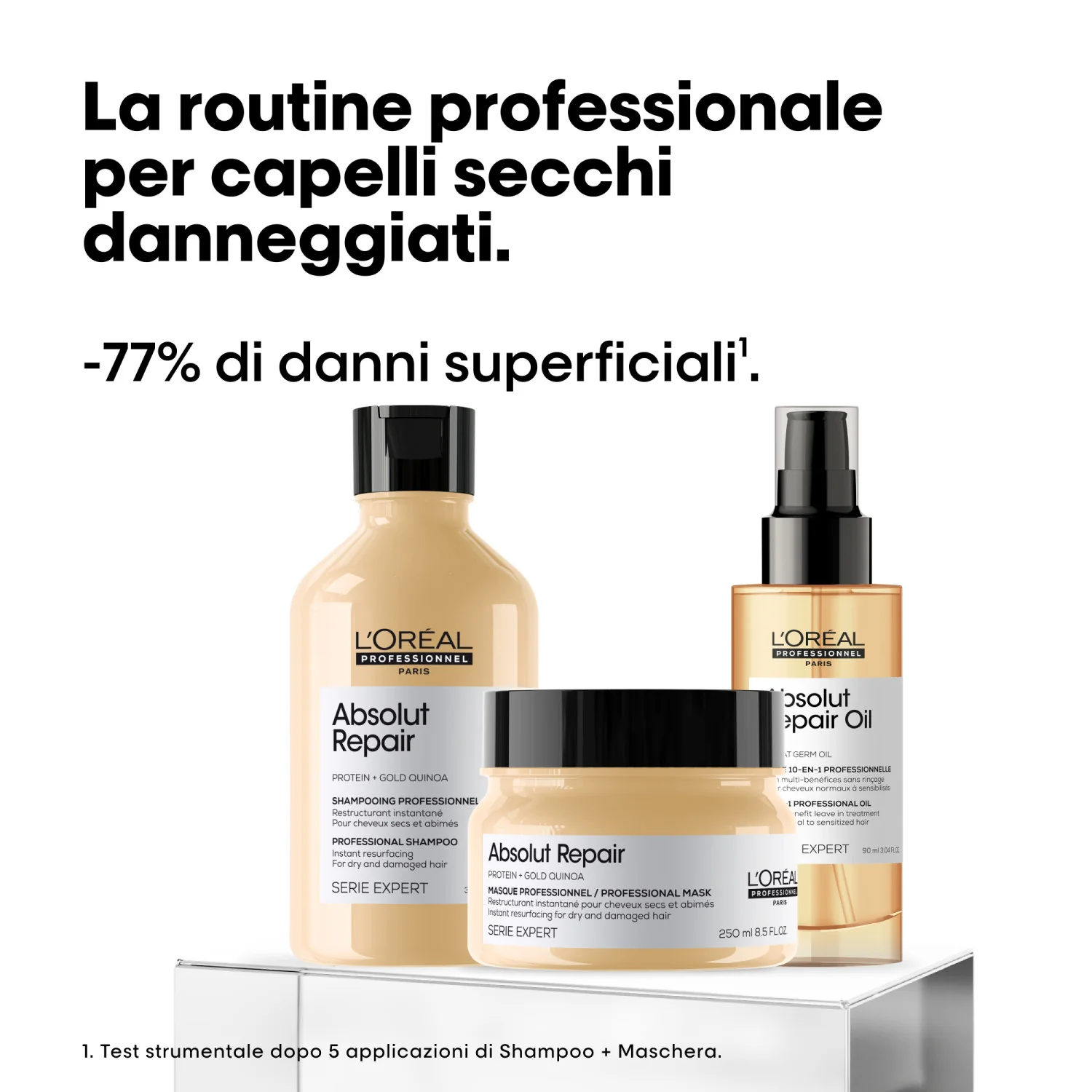 SERIE EXPERT New Cofanetto Natale Absolut Repair Trio - Cofanetti per Capelli