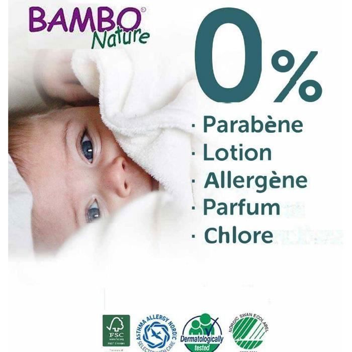 caixa - 168 fraldas BAMBO NATURE com design ecológico, tamanho 3