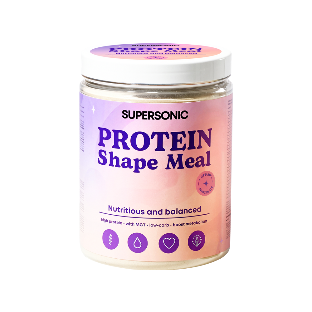 Repas protéiné supersonique en forme de forme