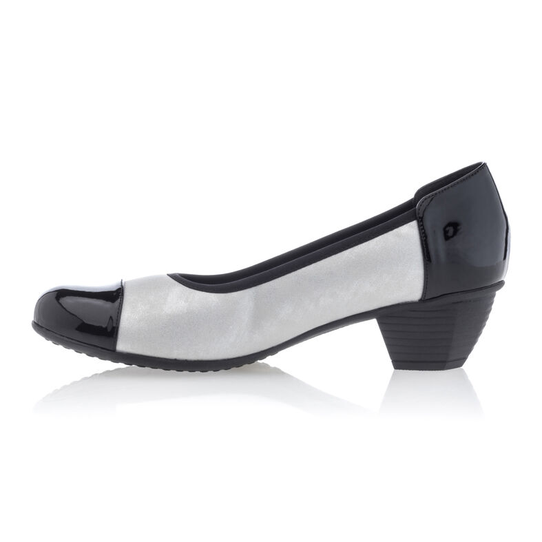 Graue Damen-Komfortschuhe