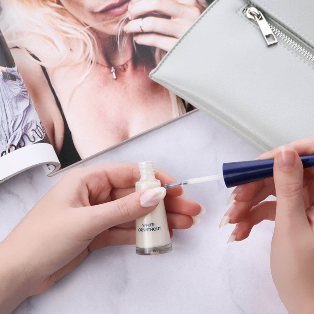 Herome Cosmetics lak za nokte za njegu ruku Perfect Nail Contour „Bijeli ili bez“ s intenzivirajućim učinkom – 8 ml