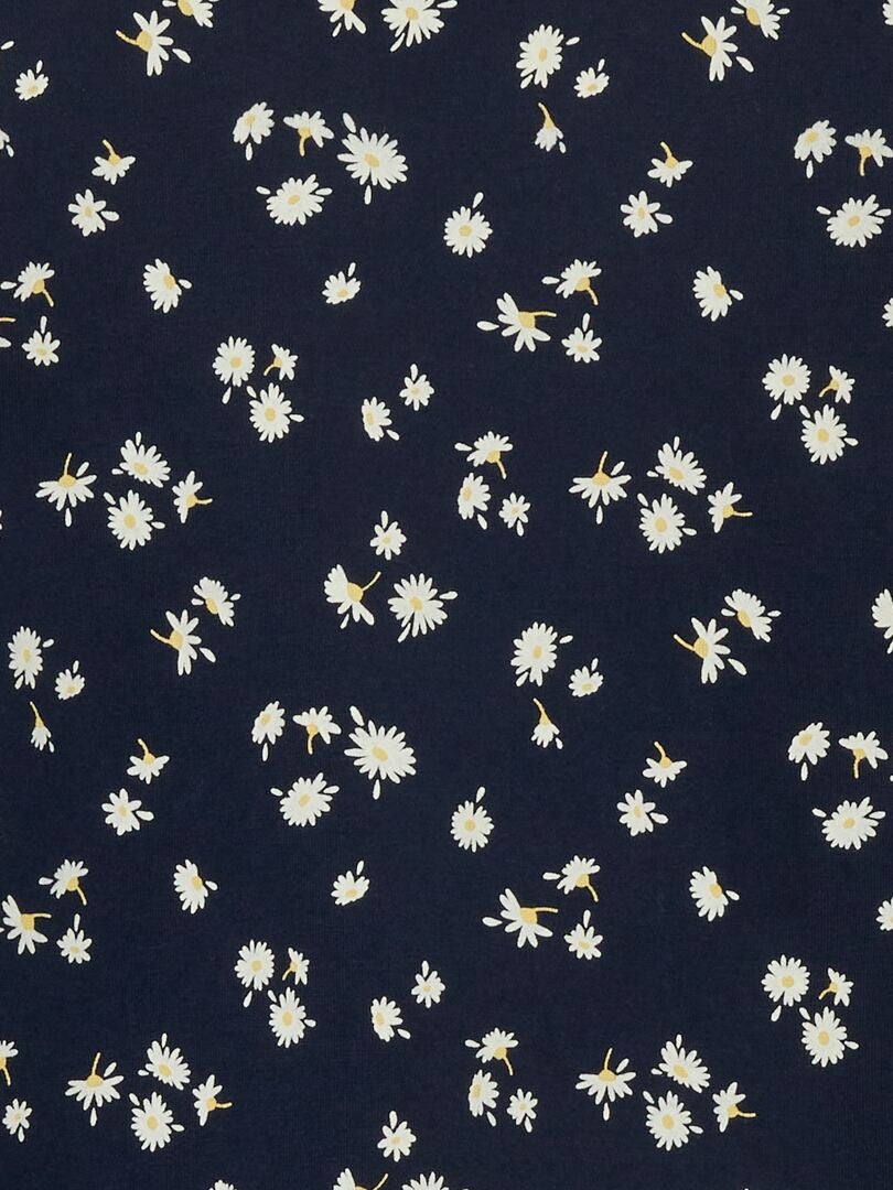 Sweatshirt van fleece met print - BLAUW