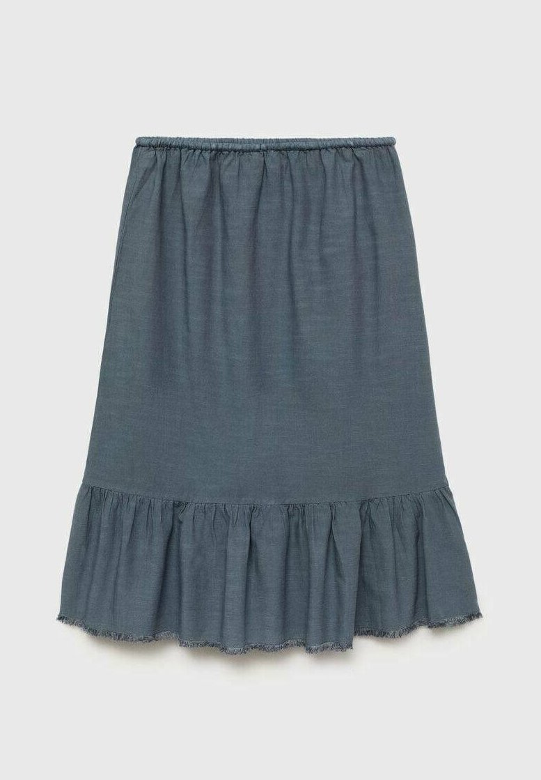 Mango Kids RUFFLED - Maxiskjørt - mørkeblå