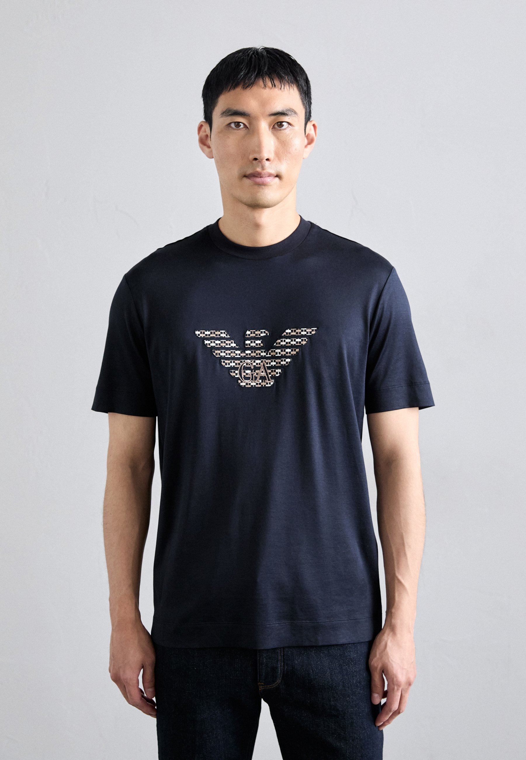 Emporio Armani T-shirt met print - blauw marineblauw