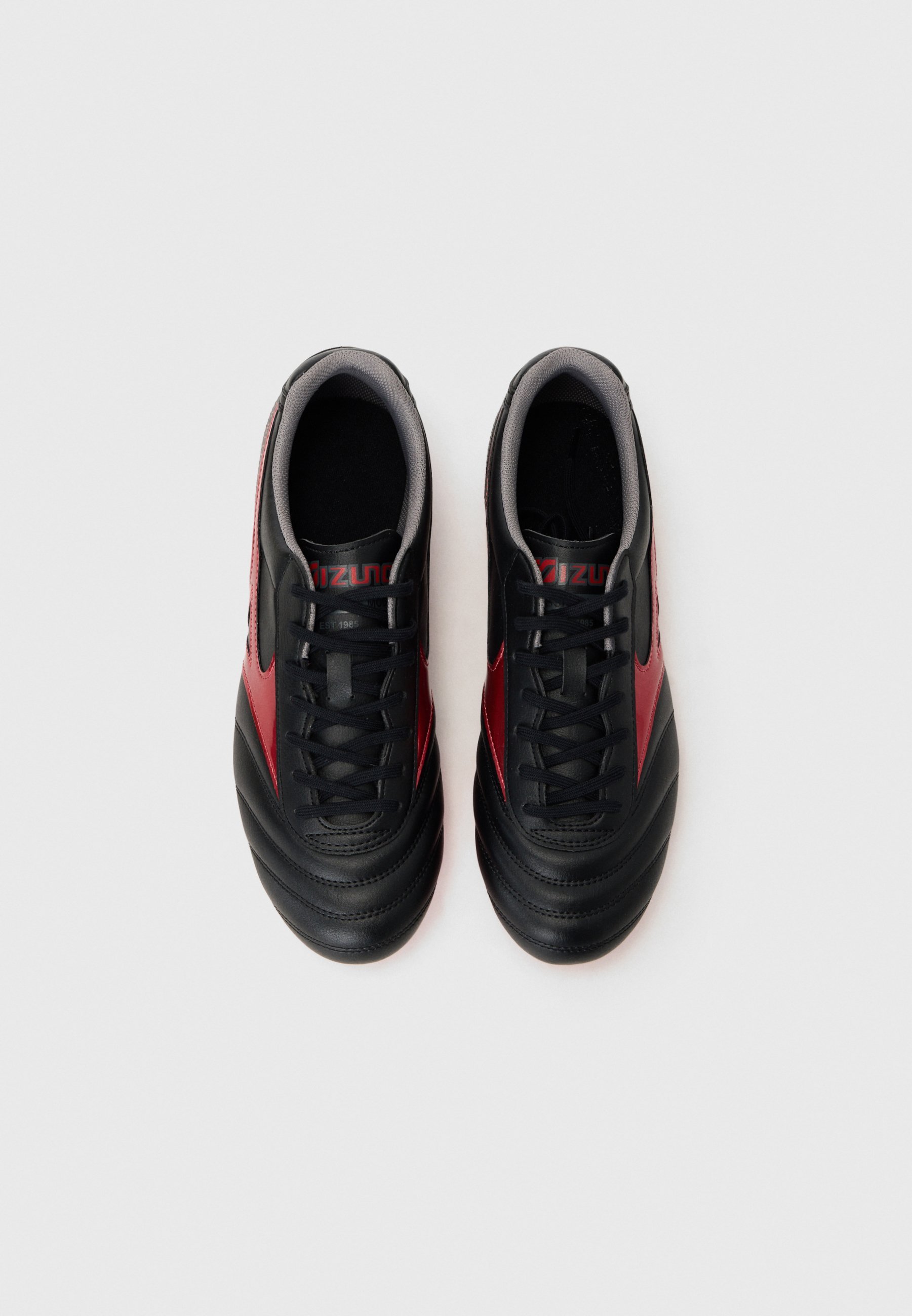 Mizuno MORELIA II CLUB UNISEX - Scarpe da calcio per terreni compatti - nero/rosso/sabbia nera