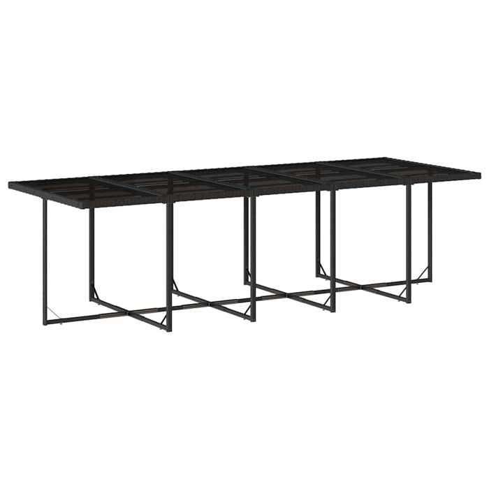Ensemble à manger de jardin - vidaXL - 15 pièces - Résine tressée - 275x106x73 cm (table) - 50,5x54x79 cm (chaise)