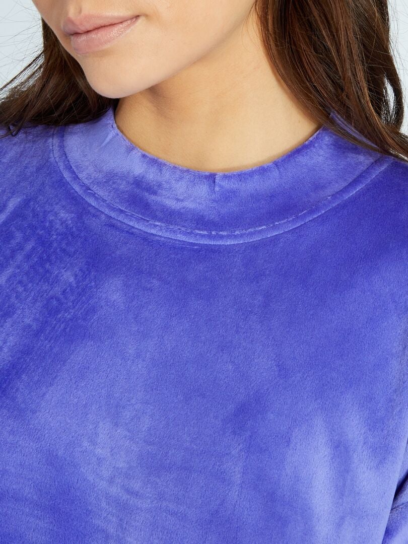 Sudadera polar para estar en casa - AZUL