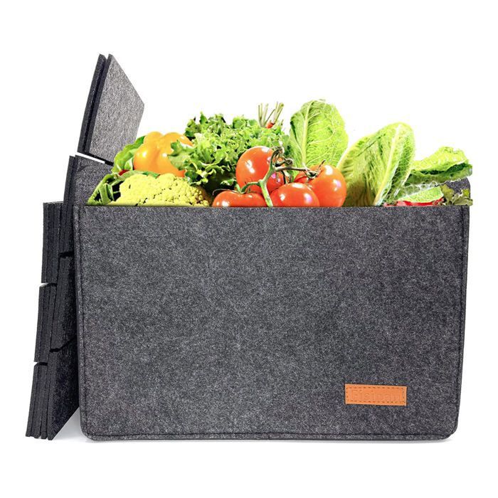 Bolsa portabotellas de vino de 12 compartimentos, color gris.