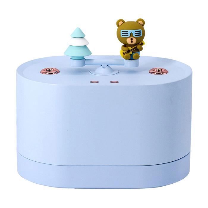 HUMIDIFICADOR Humidificador de aire Creative Music Box Niebla densa Alivia la sequedad 1000ml estilo-Azul1 HUMIDIFICADOR
