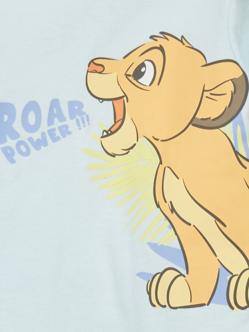 Macacão curto estilo 'Disney' - Azul