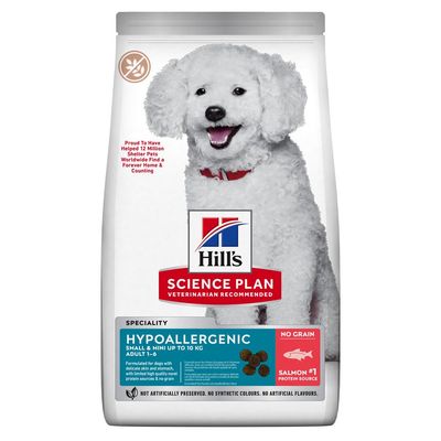 Hill's Science Plan Adult 1+ Hypoallergenisk Lille & Mini Laks