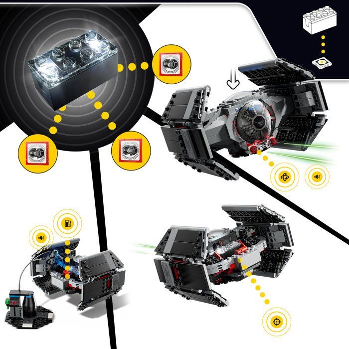 LEGO Star Wars 75421 SMART Play: Darth Vader's TIE Fighter - Interactive Game for ages 8 and up