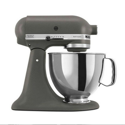 Artisan 5-Quart-Küchenmaschine mit 10 Geschwindigkeitsstufen, Imperial Grey, Flachrührer, Schneebesen (6 Drähte) und Knethaken