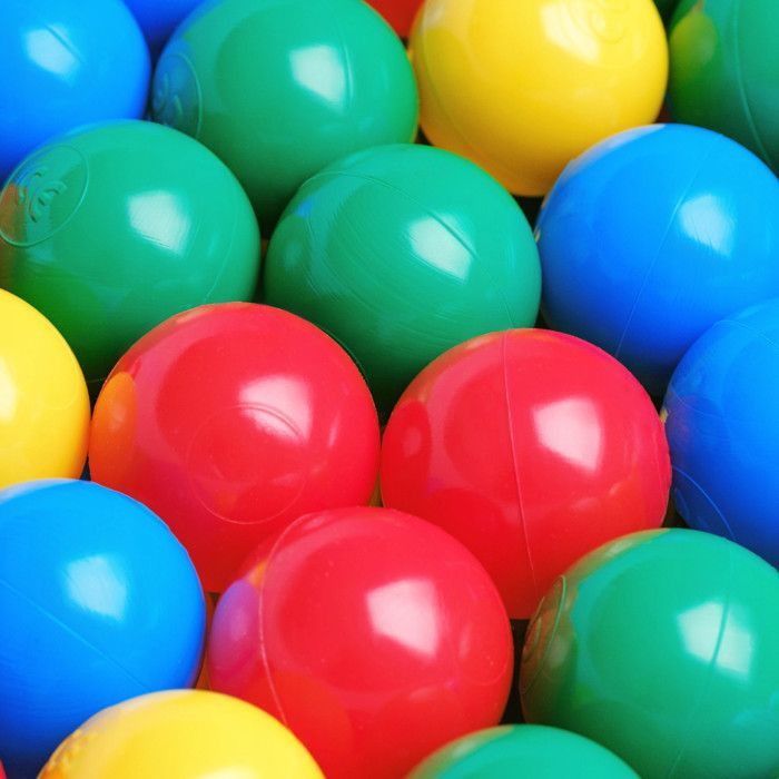 MISIOO Farverige Plastikbolde til Babyer og Børn, 6 cm, 300 Bolde: Gul/Rød/Blå/Grøn