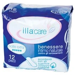 ILLA CARE Hypoallergene Nachtbinden, 12 Stück extra