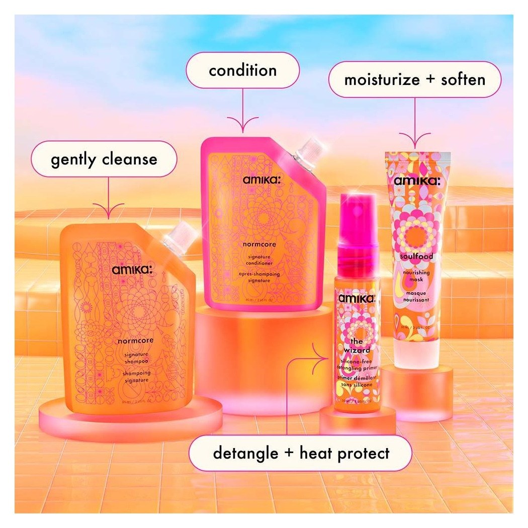 Sada na skúšobnú aplikáciu šampónu Amika Hair Signature Savors Routine – 1 kus