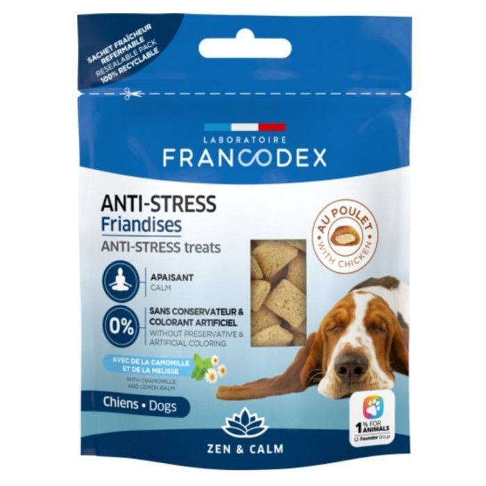 Premios antiestrés de 75 g para perros y cachorros - Francodex