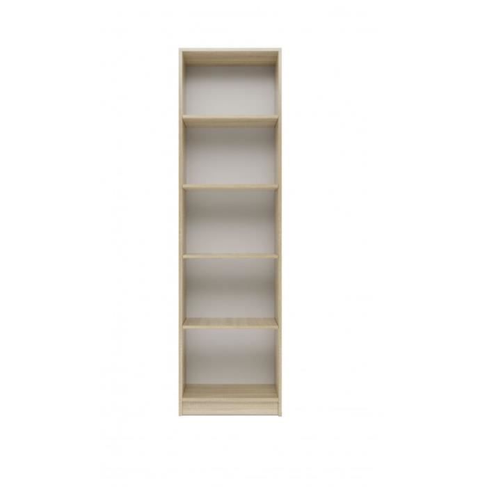 KAFFI - Librería de salón de estilo escandinavo - 50x30x181 cm - 5 estantes - Estantería