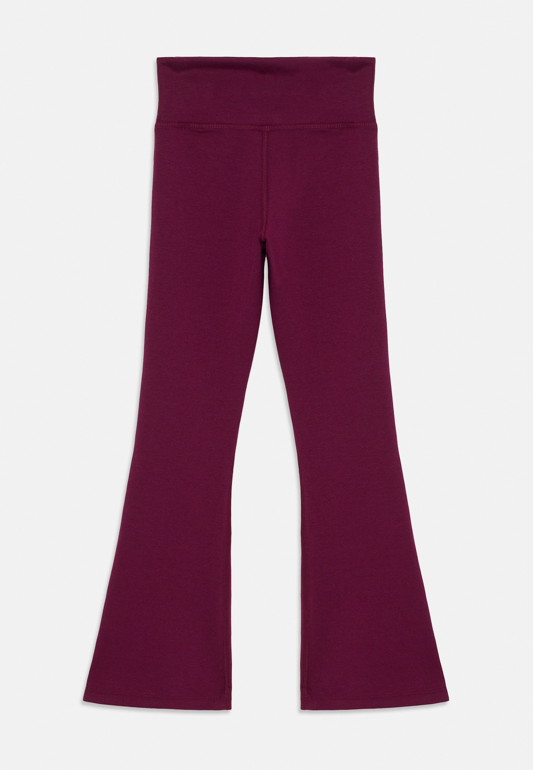 Nike Sportswear FLARE - Trainingsbroek - bordeaux/wit