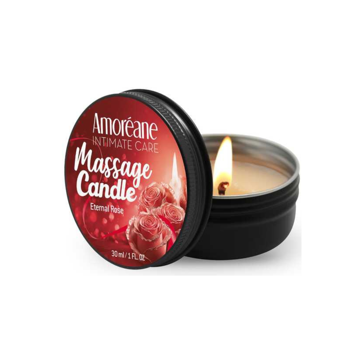 Bougie de massage Amoreane Rose éternelle