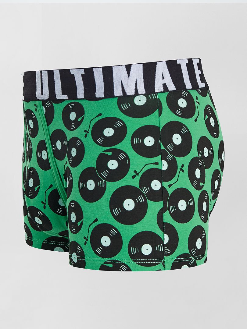 Set van 3 boxershorts met patroon - ZWART