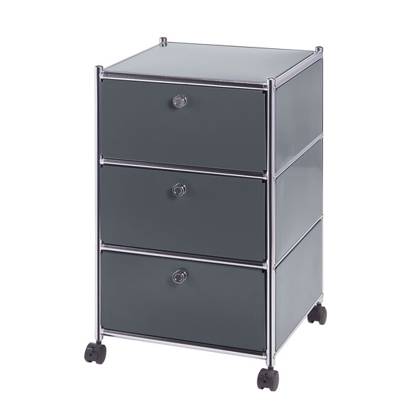 Rolcontainer, grijs