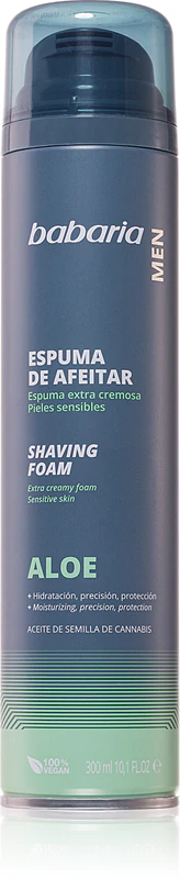 Pěna na holení Babaria Aloe Vera s aloe verou