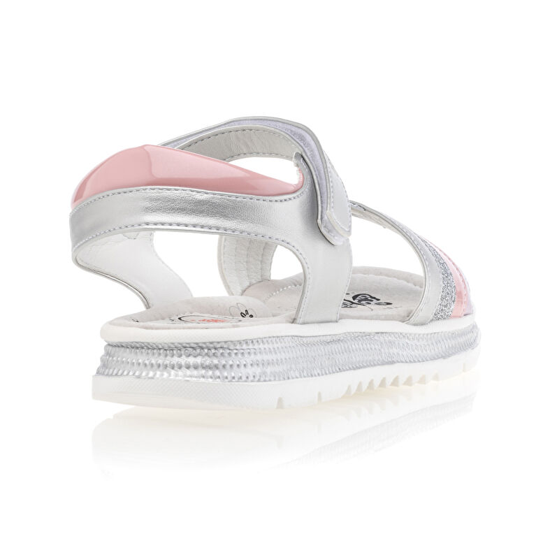 Graue Sandalen für Mädchen / Zehenfreie Schuhe
