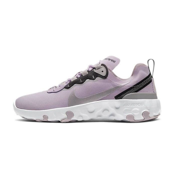 Zapatillas Nike RENEW ELEMENT 55 Junior - Morado, Negro, Gris, Blanco - Con cordones - Para niñas