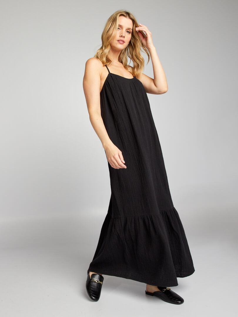 Vestido largo - negro