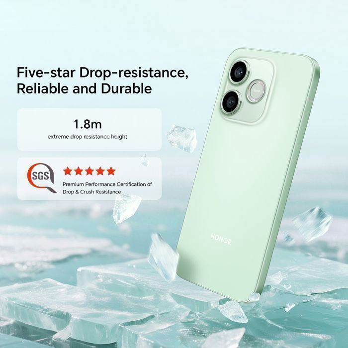 Smartphone 5G - HONOR 600 Lite - 8Go RAM - 256Go - Gris - Bouton de l'appareil photo IA et 108 MP - 6520 mAh - EU version